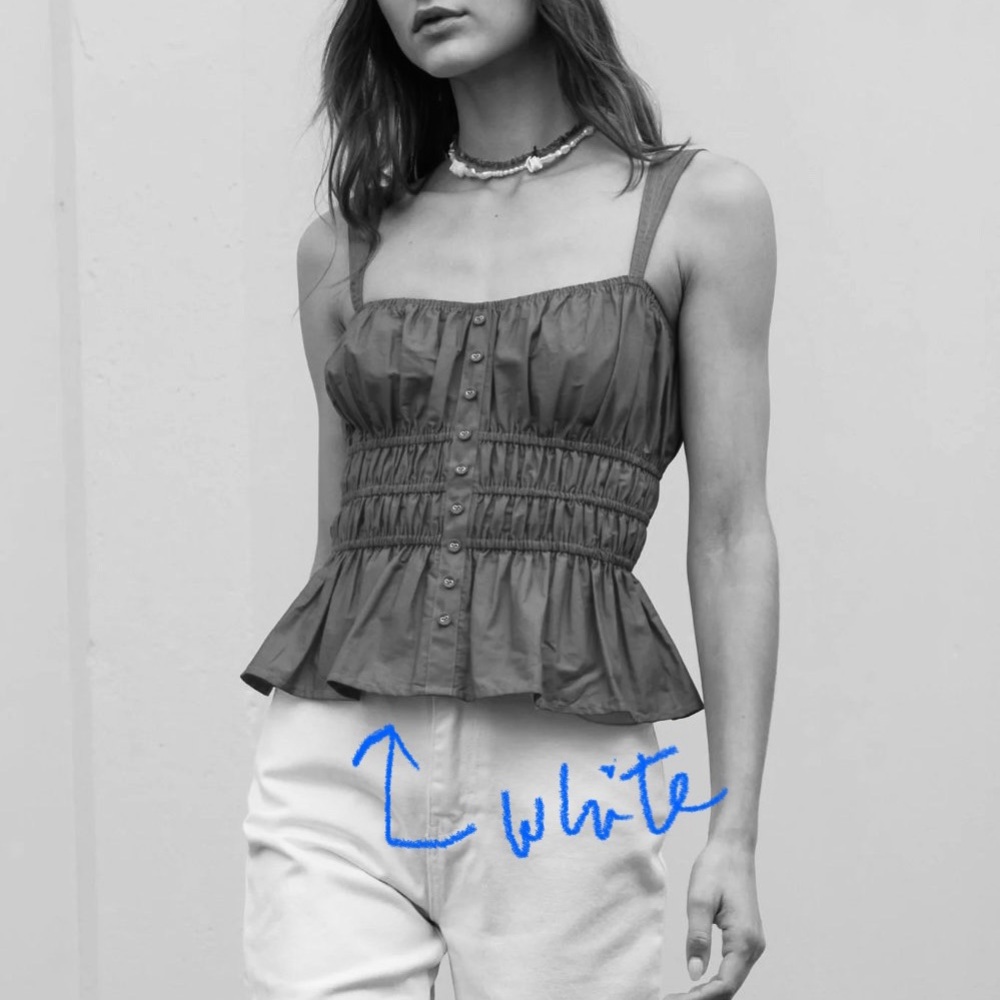 Shirred Ruffle Camisole
